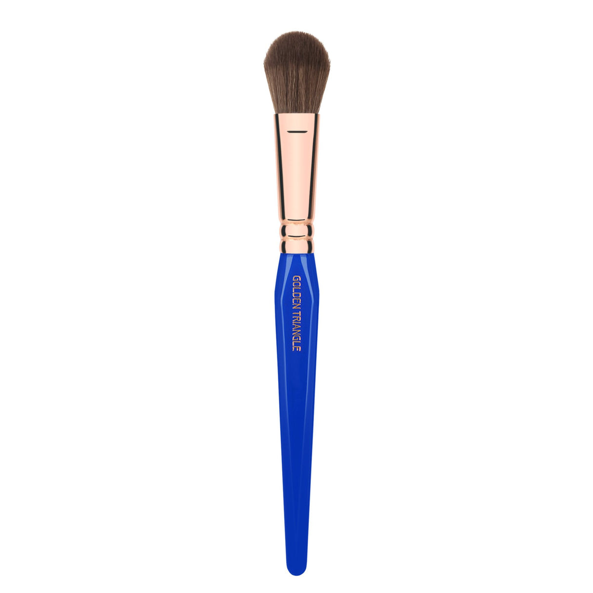 Bdellium Tools Professional Makeup Brush - Golden Triangle 940 Face Blending - With All Vegan and Soft Synthetic Fibers, For Facial Sculpting (Blue