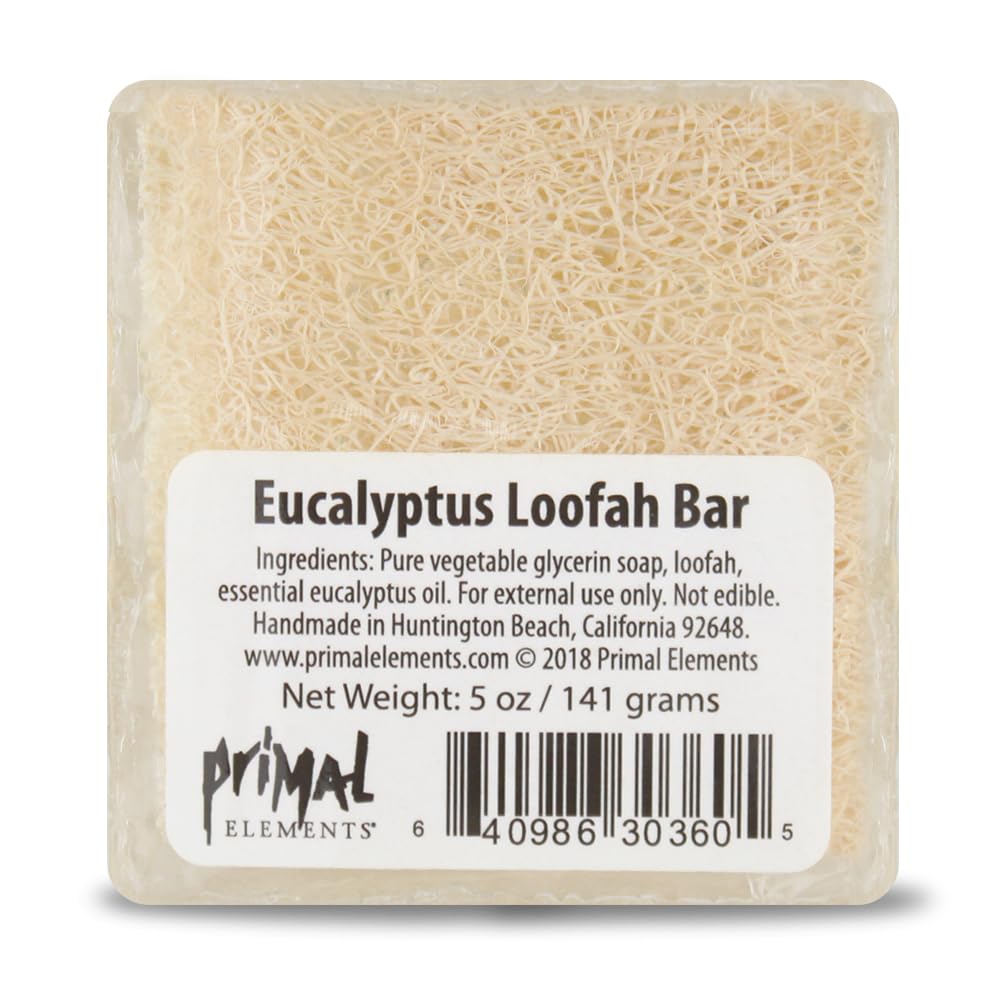 Primal Elements Eucalyptus Loofah Bar Soap, 5 Ounce Beauty & Personal Care Primal Elements