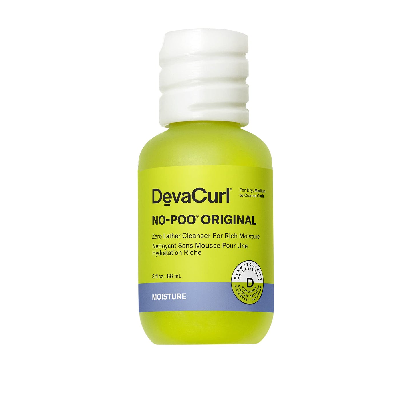 DevaCurl No-Poo Original Non-Lathering Cleanser for Rich Moisture, 3 fl. oz Beauty & Personal Care DevaCurl