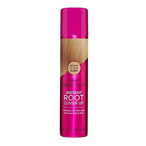 EVERPRO Gray Away Instant Root Cover Up Spray 2.5oz - Medium/Light Blonde Beauty & Personal Care GRAY AWAY