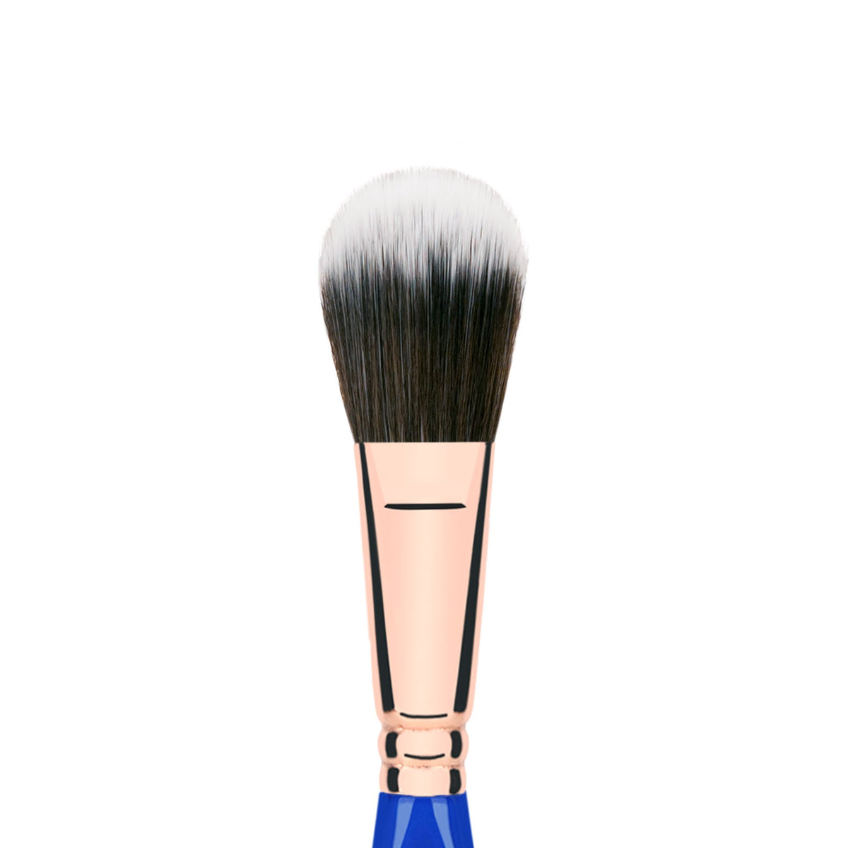 Bdellium Tools Professional Makeup Brush - Golden Triangle 965 Duo Fibre Blusher - With All Vegan and Soft Synthetic Fibers, For Applying Pop of Color