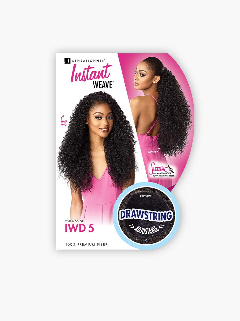 Sensationnel Instant Weave Half Wig-5, 1B OFFBLACK