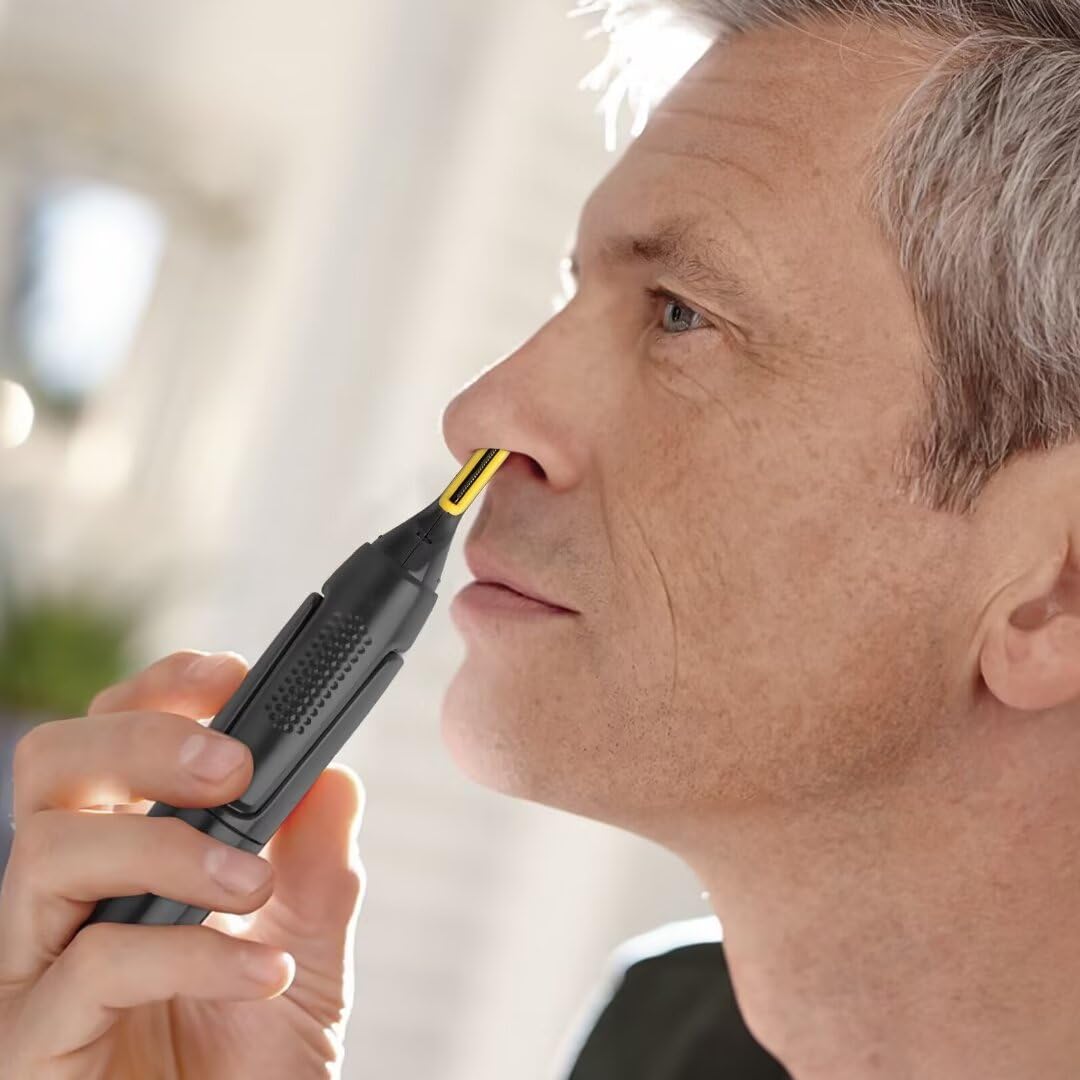 USonline911 Electric Nose Hair Trimmer Machine Shaver Clipper Cutter Hair Shaving Tool Portable Nose Ear Razor Trimmer 2 x Brush Heads & 1 x Hair Beauty and Personal Care USonline911