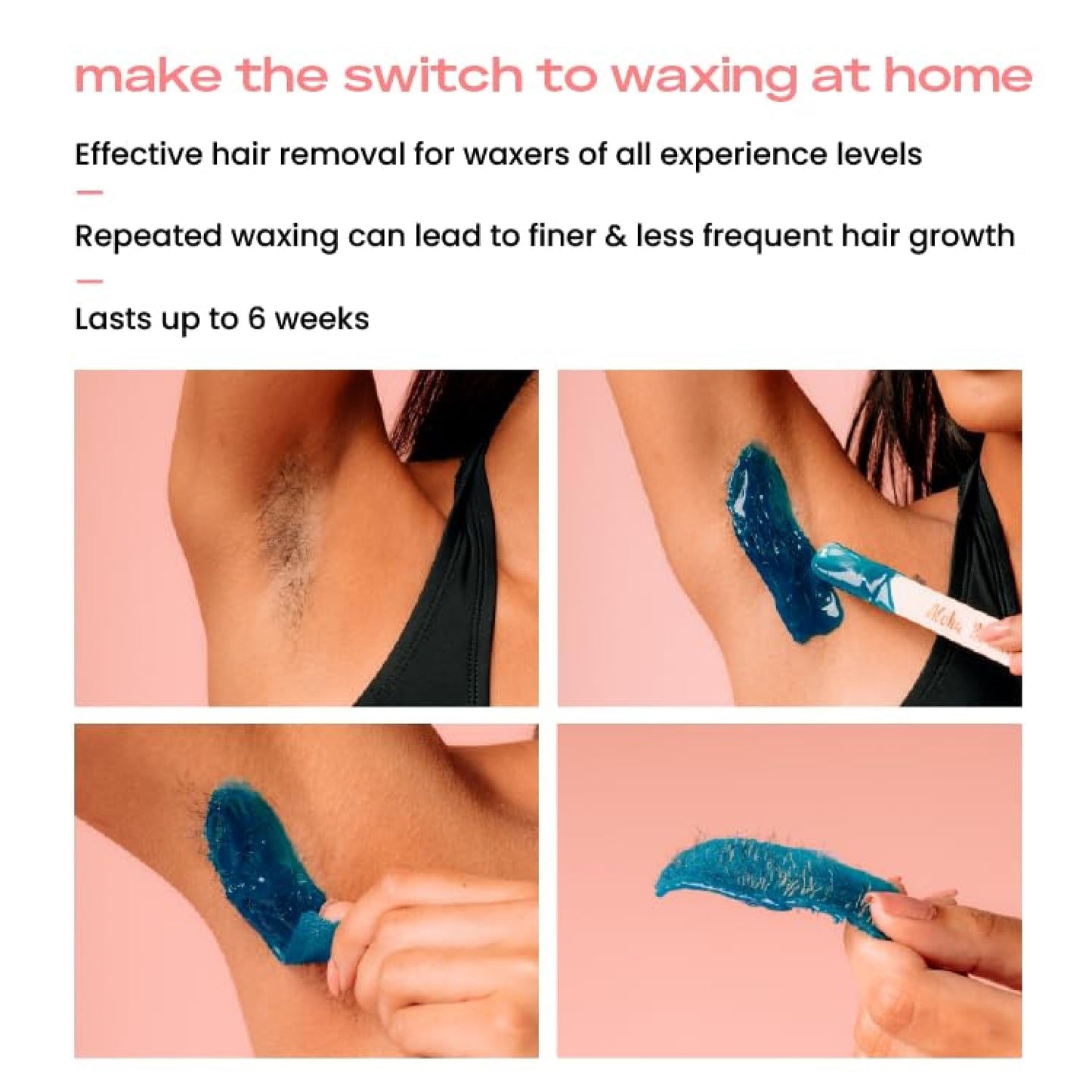 KoluaWax Premium Waxing Kit for Women - Beginner Friendly - Complete Wax Kit that includes 14oz of Wax Beads, Applicator, Pre and Post Care, Suitable Beauty and Personal Care KoluaWax