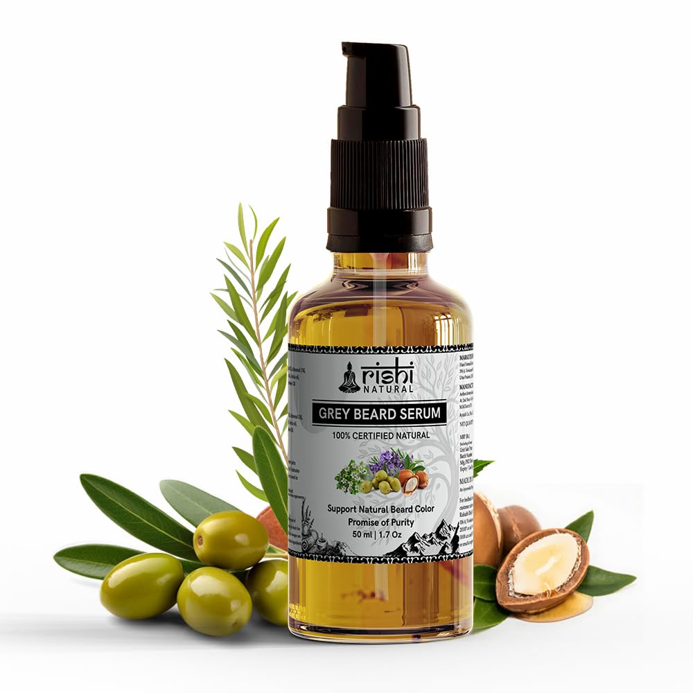 RISHI NATURAL Grey Beard Serum Oil (50ml) Beauty and Personal Care RISHI NATURAL