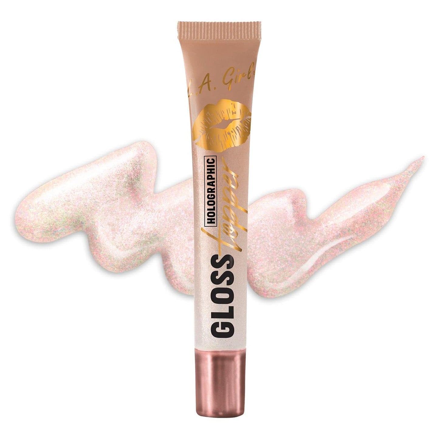 L.A. Girl Gloss Topper, Spark of Romance (Holographic Rose Gold) GLG579 Beauty & Personal Care L.A. Girl