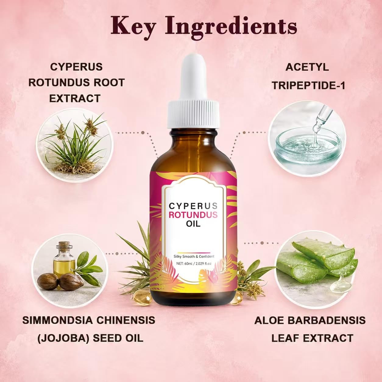 DreamCatching Cyperus Rotundus Oil, Natural for Reducing Body Hair Growth, Cyperus Rotundus Oil for Hair Removal, Reduces Unwanted Hair Growth Beauty and Personal Care DreamCatching