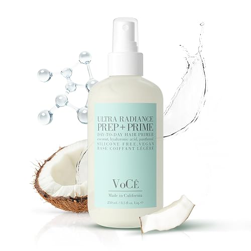 VOCE HAIRCARE VoCÊ Prep + Prime Spray | Heat Protectant Anti-Frizz Vegan Hair Primer 8.5 oz Beauty & Personal Care VOCE HAIRCARE