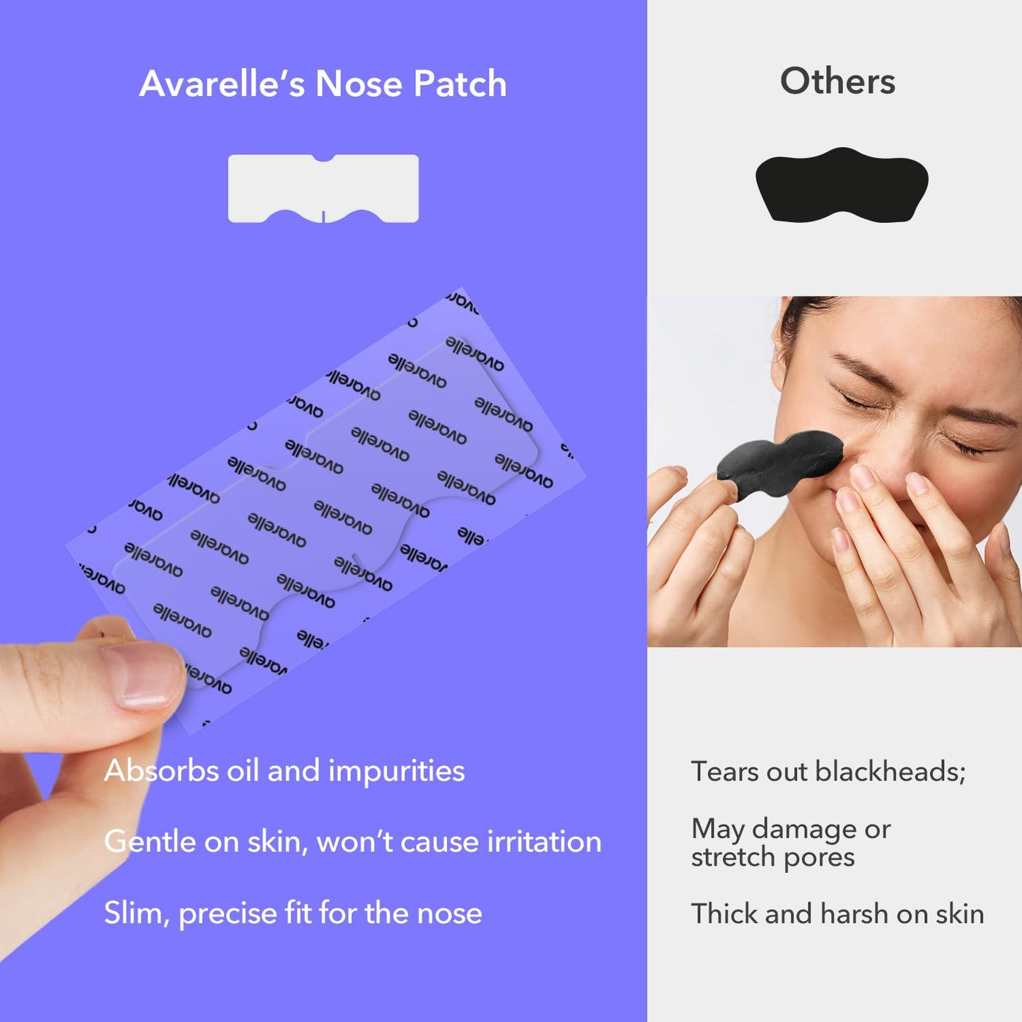 Avarelle ZitOut Nose Patches (16 Patches) | Tea Tree Acne Patches for Nose Zits & Pore Blackhead | Nose Strips for Blackheads with Niacinamide | Beauty & Personal Care AVARELLE
