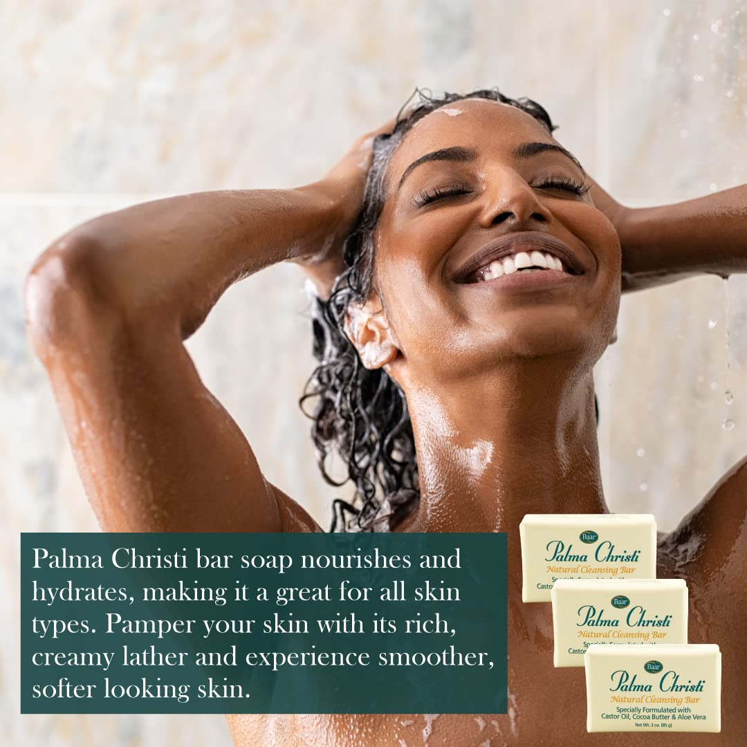 Baar Palma Christi (Castor Oil) Natural Cleansing Bar Soap, 3 bar set Beauty & Personal Care Baar