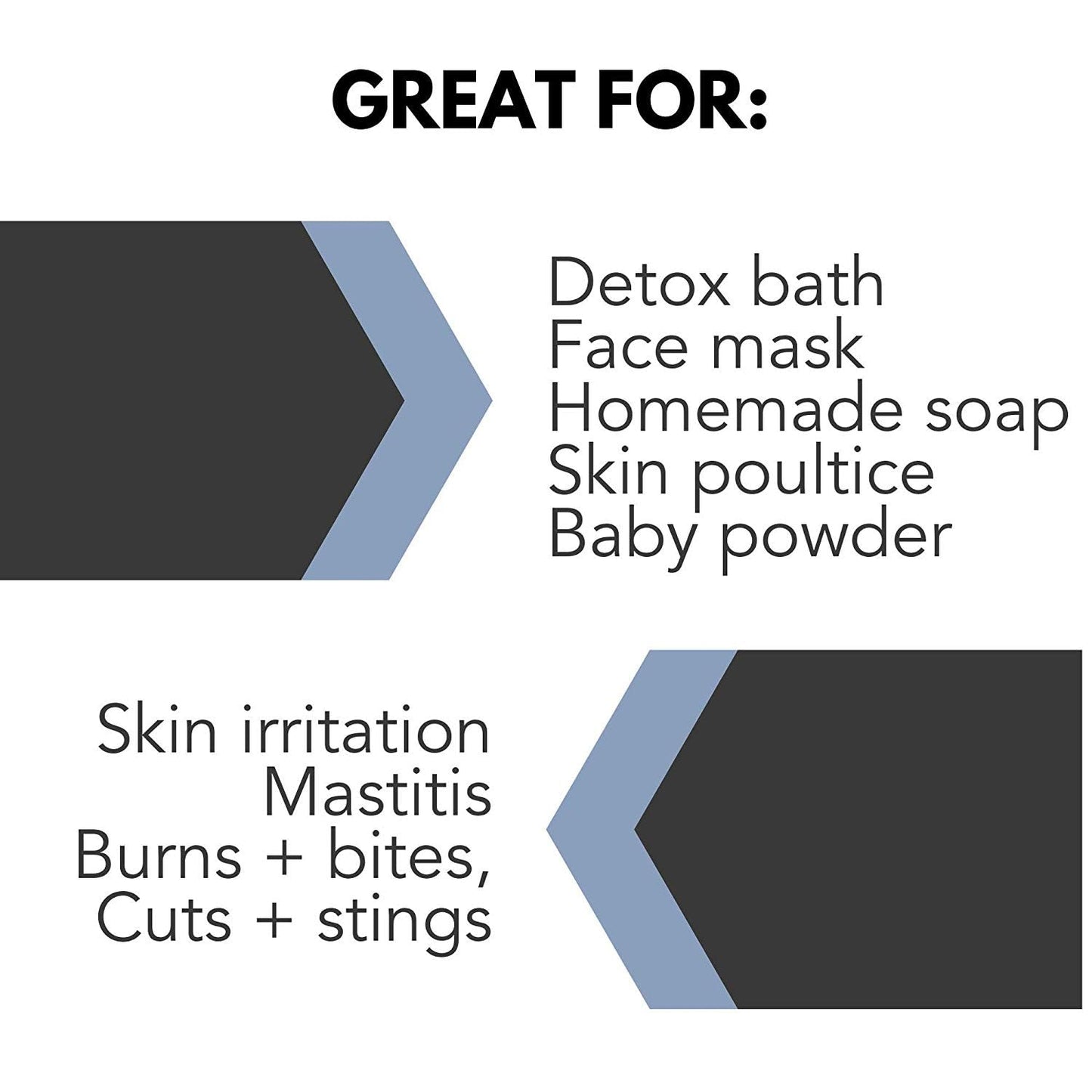 Pure Body Naturals Bentonite Clay Powder for DIY Detox Body & Face Mask, Pure Indian Healing Clay for Deep Pore Cleansing and Armpit Detox for Women Beauty and Personal Care Pure Body Naturals