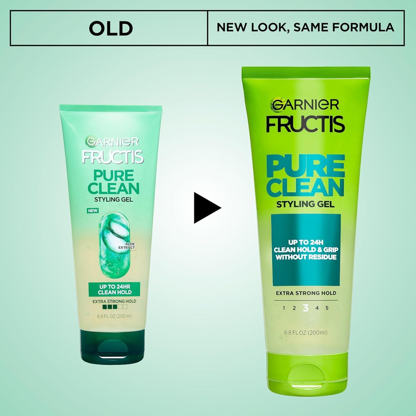 Garnier Fructis Style Pure Clean Styling Gel 6.8 Fl Oz (2 Pack Packaging May Vary) Beauty & Personal Care Garnier