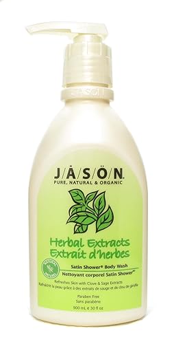 Jason Natural Products Herbal Extracts Satin Shower Body Wash, 30 Ounce - 3 per case. Beauty & Personal Care JASON