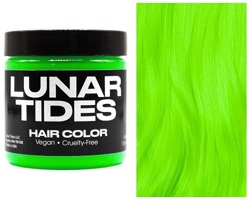 Lunar Tides Semi-Permanent Hair Color (43 colors) (Neon Lime, 4 fl. oz.) Beauty & Personal Care Lunar Tides