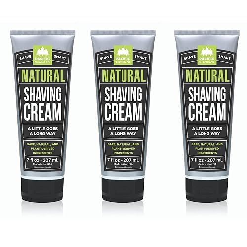 Pacific Shaving Company Natural Shaving Cream - Shea Butter + Vitamin E Shave Cream for Hydrated Sensitive Skin - Clean Formula for a Smooth… Beauty & Personal Care Pacific Shaving Company