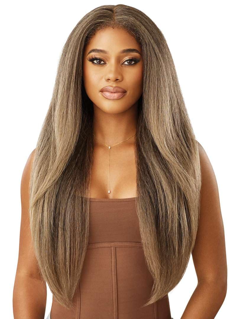 Outre Melted Hairline - Kinky Soft Edges - Kinky Soft 1 (BROWN COPPER SWIRL)