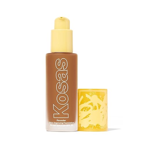 Kosas Revealer Skin-Improving Foundation with SPF 25 Protection - Hydrate, Brighten, Soothe, Plump, Protect Skin - Smoothing Texture, Natural Finish Beauty & Personal Care Kosas