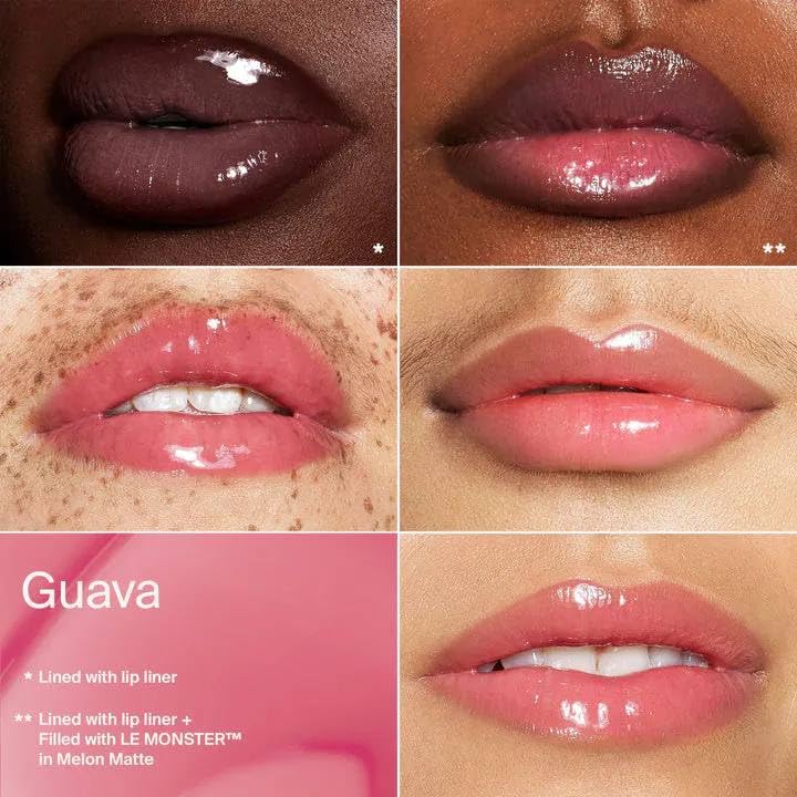HAUS LABS BY LADY GAGA PHD HYBRID LIP GLAZE - Guava (Soft Warm Pink) & ENTEL Aloe vera Sheet Masque (BONUS) Beauty & Personal Care HAUS LABS BY LADY GAGA