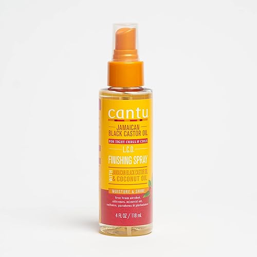 Cantu Jamaican Black Castrol Oil Finishing Spray with Coconut Oil 4 oz Beauty & Personal Care Cantu