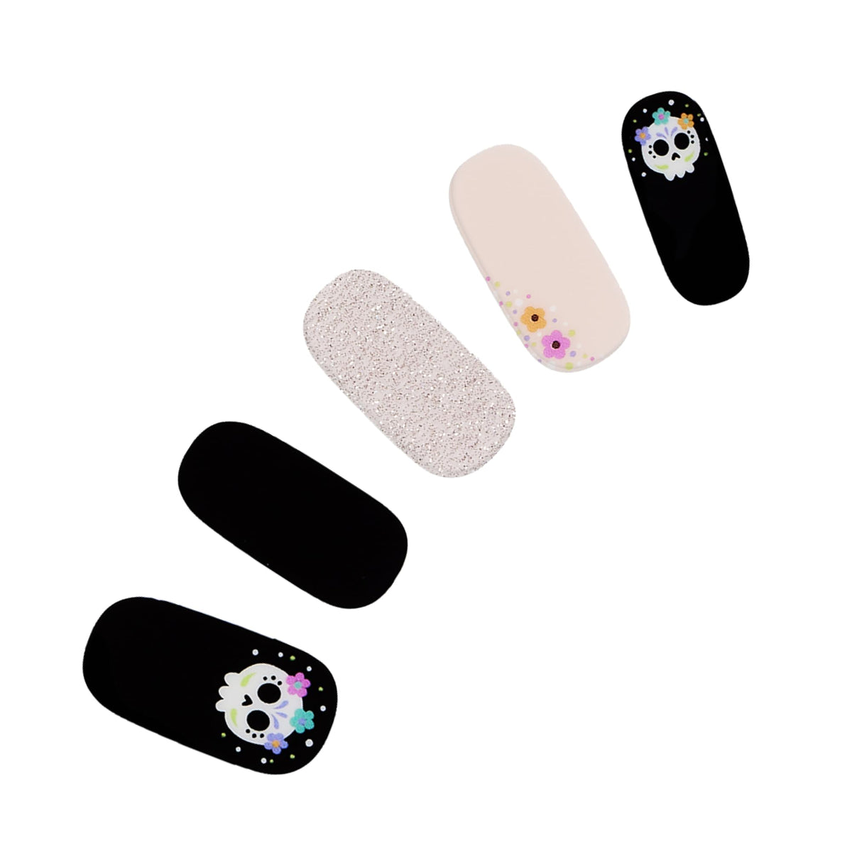Dashing Diva Gloss Nail Strips - Sugarcoat It | UV Free, Chip Resistant, Long Lasting Gel Nail Stickers | Contains 32 Wraps, 1 Prep Pad, 1 File
