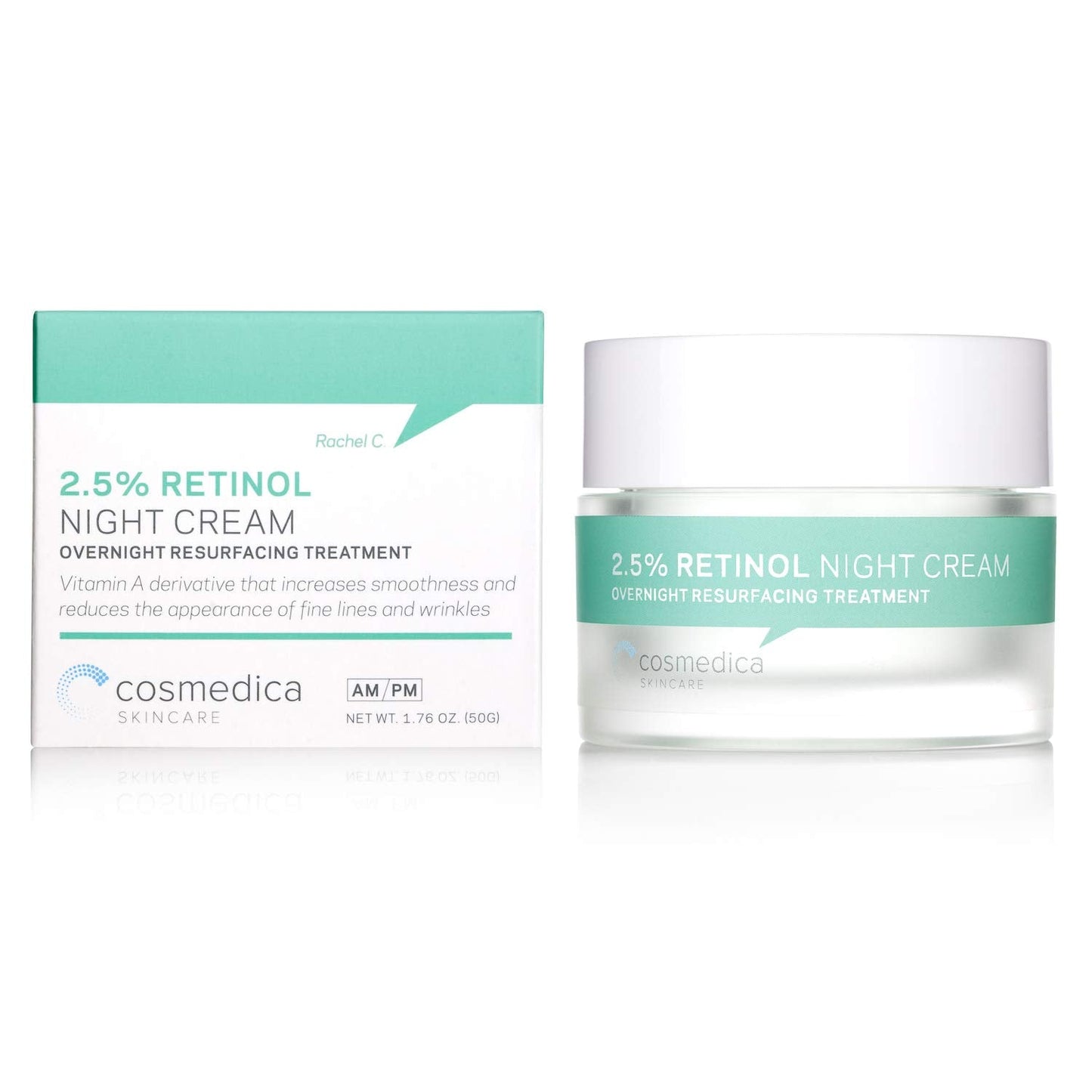 Cosmedica Skincare Retinol Night Cream - Daily Moisturizing Facial Lotion Night Cream. The best Retinol Cream with Vit A and Hyaluronic Acid to target Beauty & Personal Care Cosmedica Skincare