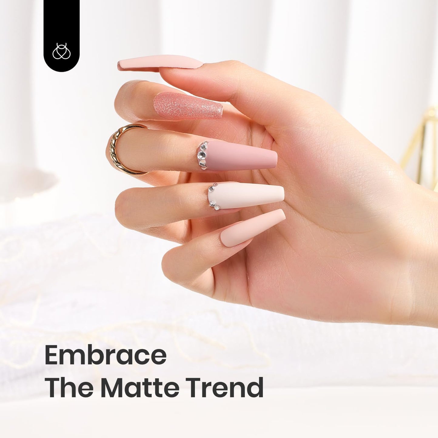 Beetles Matte Gel Top Coat 15ml 2Pcs Nail Polish Top Coat Set Beauty and Personal Care beetles Gel Polish