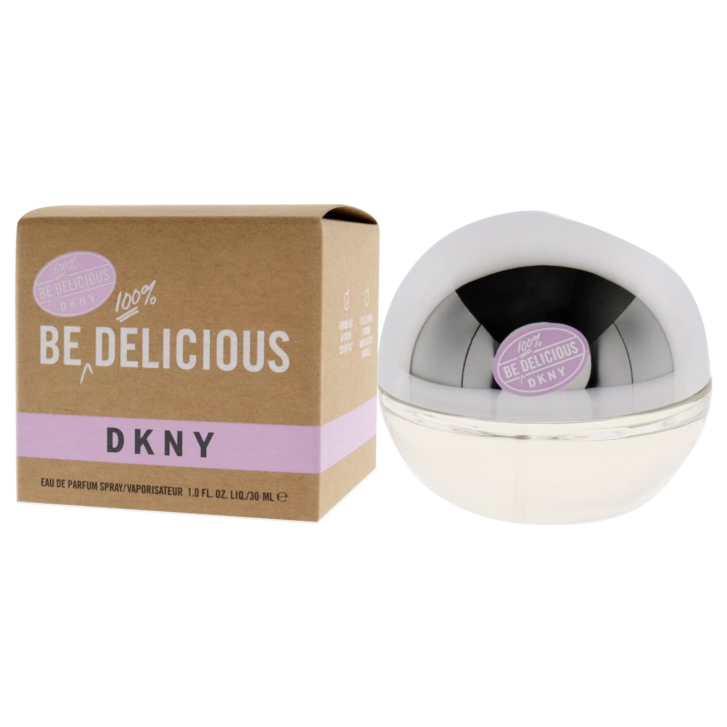 DKNY Be 100% Delicious Eau de Parfum Perfume Spray For Women, 1.0 Fl. Oz. Beauty & Personal Care DKNY