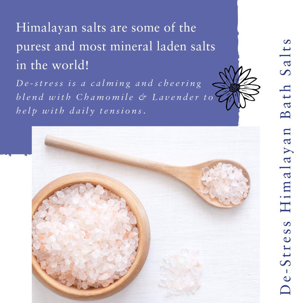 Absolute Aromas - De-Stress Himalayan Bath Salt - 290g Beauty and Personal Care Absolute Aromas