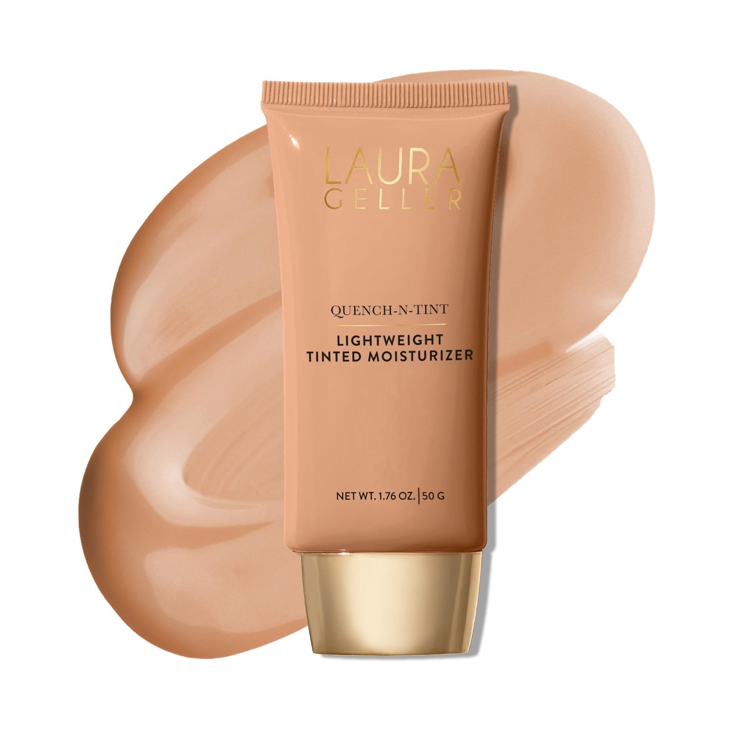 LAURA GELLER NEW YORK Quench-n-Tint Hydrating Foundation - Medium - Sheer to Light Buildable Coverage - Natural Glow Finish - Lightweight Formula Beauty & Personal Care LAURA GELLER NEW YORK