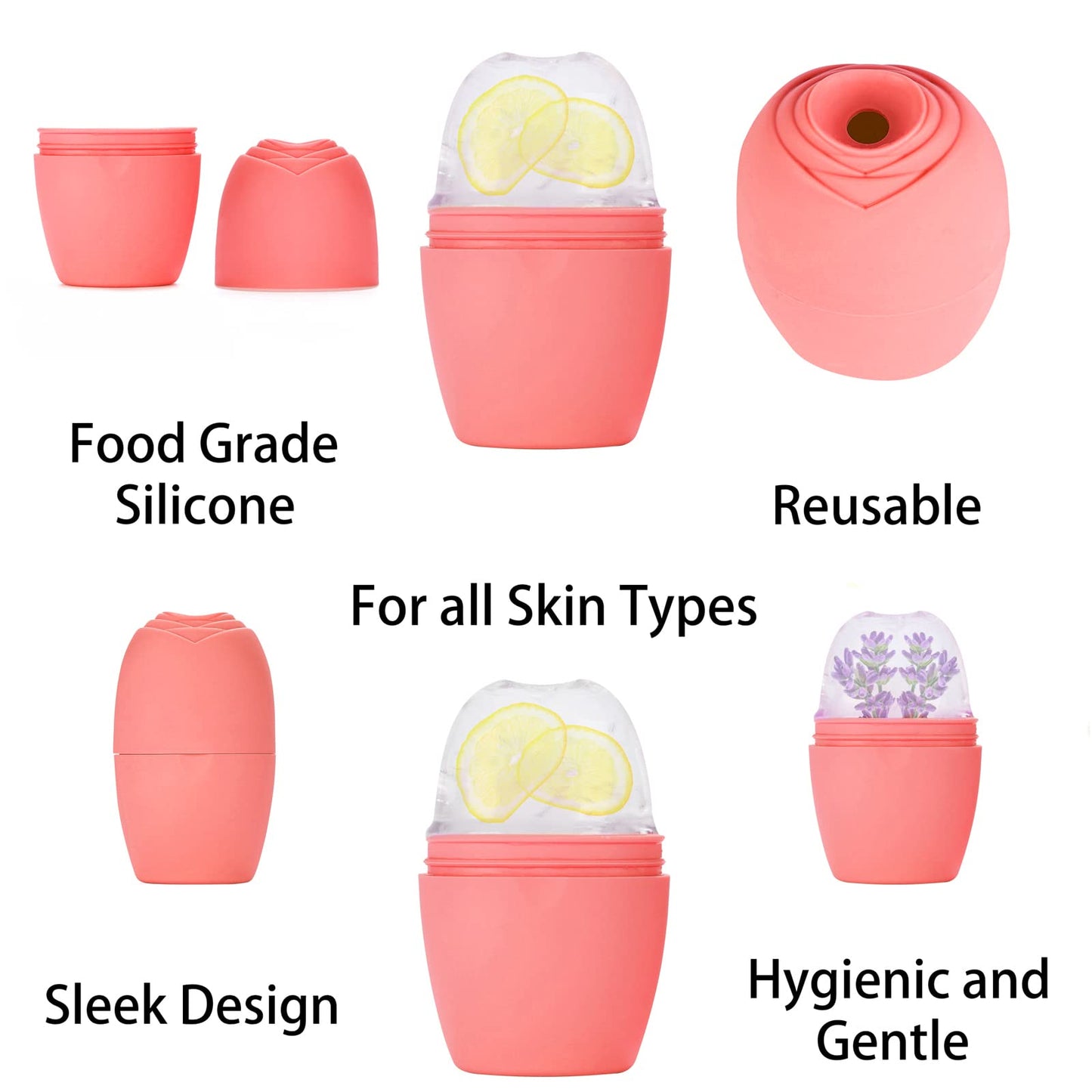 Evmliy Ice Roller for Face, Silicone Ice Roller Facial Ice Mold to Brighten Skin Enhancing Natural Glow, Reusable Ice Roller for Face & Eye Puffiness Beauty & Personal Care Evmliy