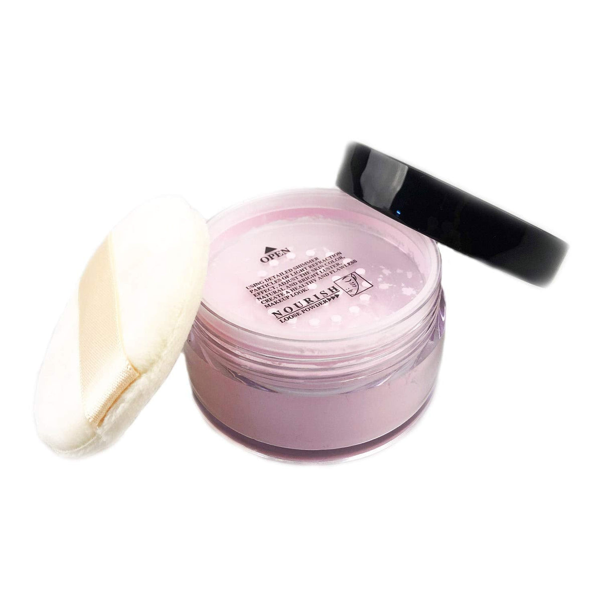 Mallofusa Translucent Loose Face Powder Makeup Palette Oil -Control Loose Setting Powder Foundation Warm Pink (4#) Beauty & Personal Care Mallofusa