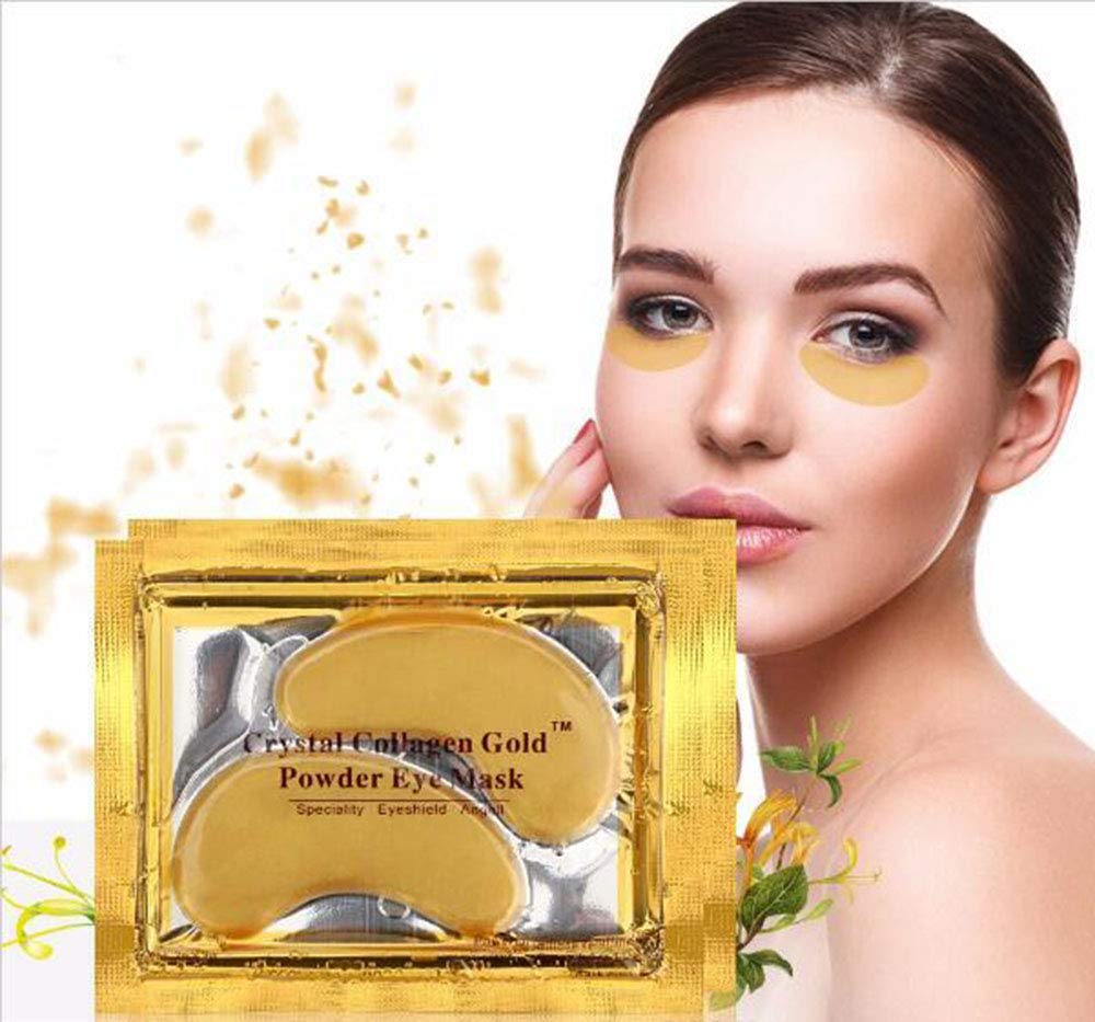VeniCare Anti Aging Crystal 24K Gold Powder Gel Collagen Eye Masks Sheet Patch (20 Pairs) Beauty & Personal Care VeniCare