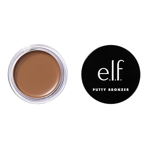 e.l.f. Putty Bronzer, Creamy & Highly Pigmented Formula, Creates a Long-Lasting Bronzed Glow, Infused with Argan Oil & Vitamin E, Honey Drip, 0.35 Oz Beauty & Personal Care e.l.f.