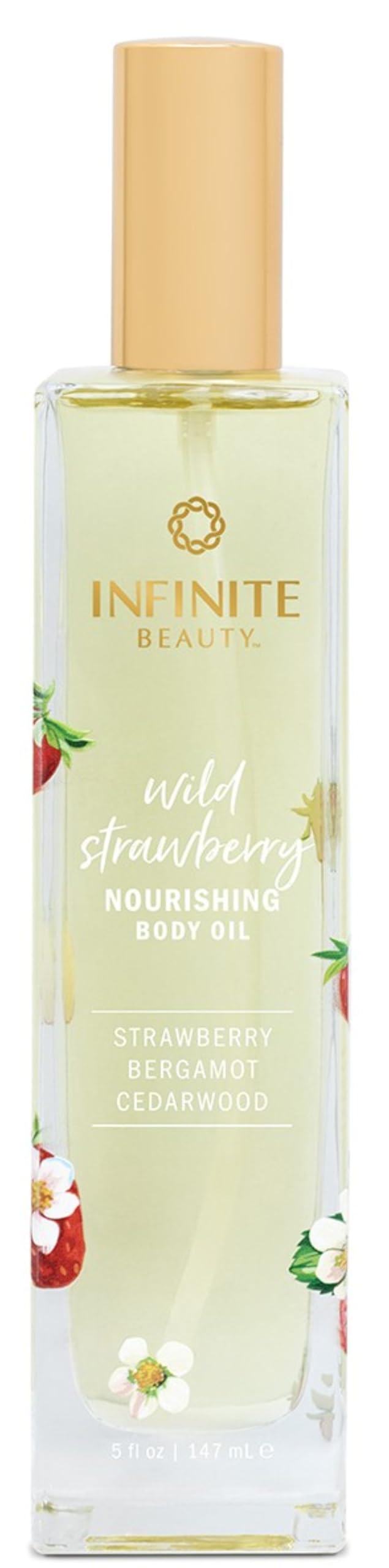 Infinite Beauty Nourishing Body Oil - Wild Strawberry | Hydrating, Softening, and Nourishing Skin Care for All-Over Body Use | 5 Fl Oz Beauty & Personal Care Infinite Beauty