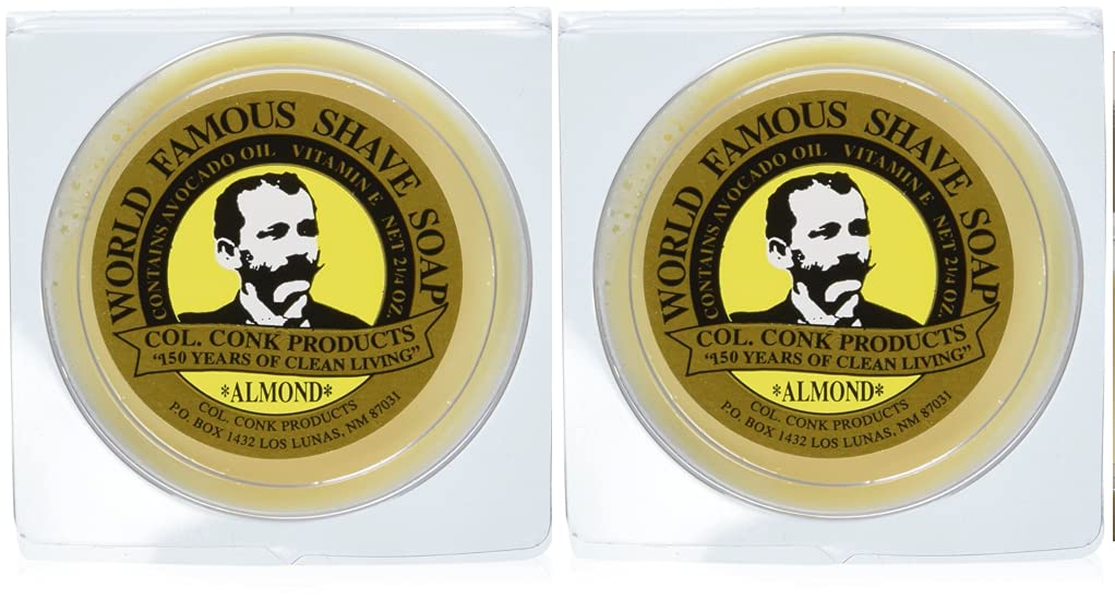 COL CONK ALMOND SHAVE SOAP Beauty and Personal Care Colonel Conk