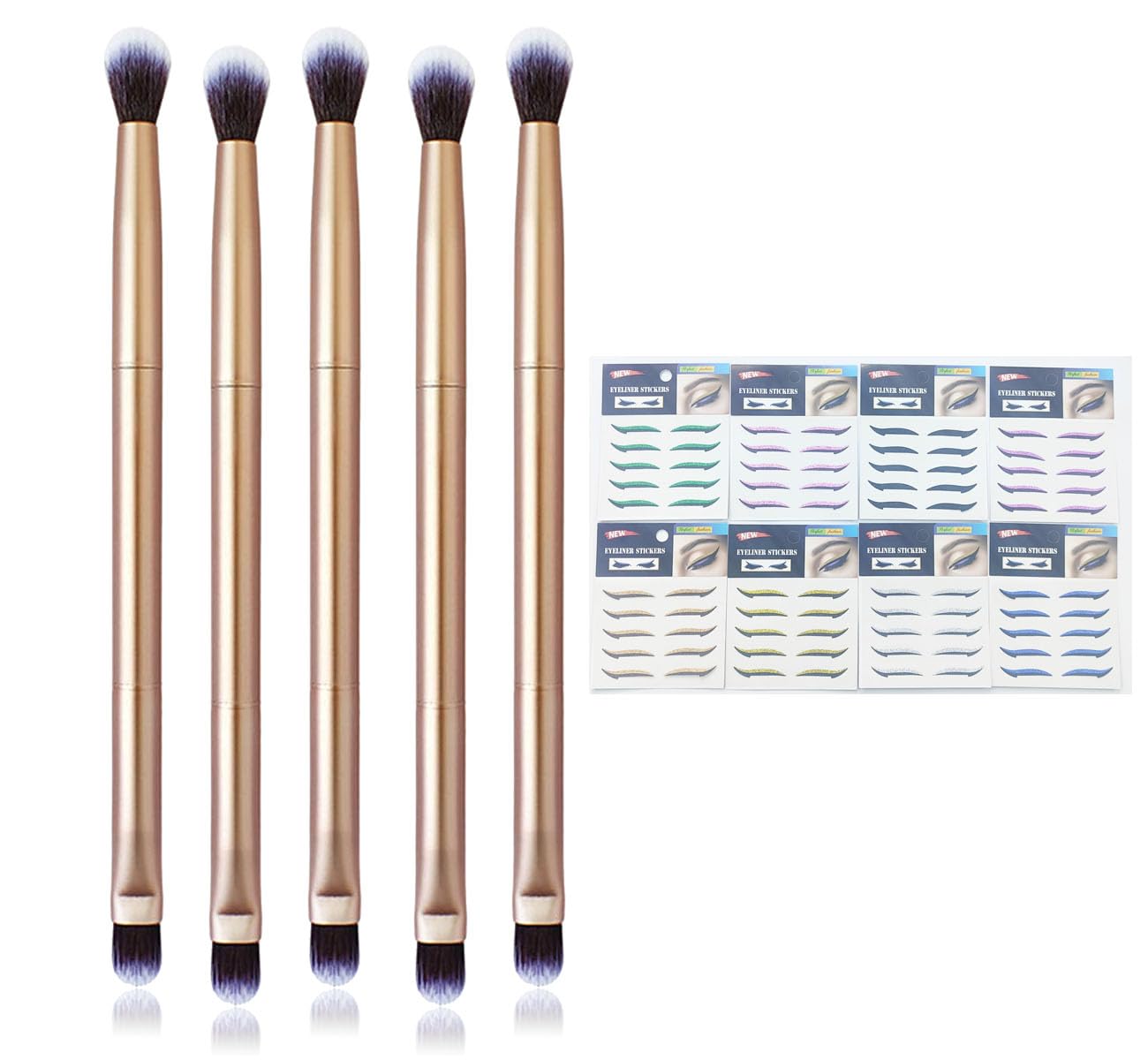 Vôsaidi Professional Shader Eyeshadow Brush Makeup Brush Dual Sides Eyeshadow Applicator Soft Makeup Eye Brushes for Eye shadow Eyeliner applicator Beauty & Personal Care Vôsaidi