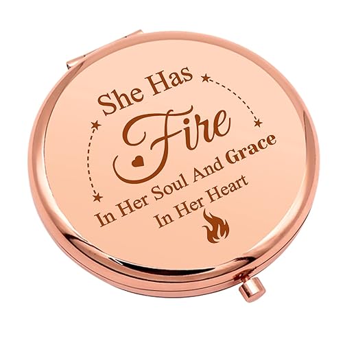 Inspirational Gift for Women Encouragement Gift Compact Makeup Mirror for Her Motivational Birthday Gift for Mom Daughter Folding Makeup Mirror Beauty & Personal Care Mwphuy