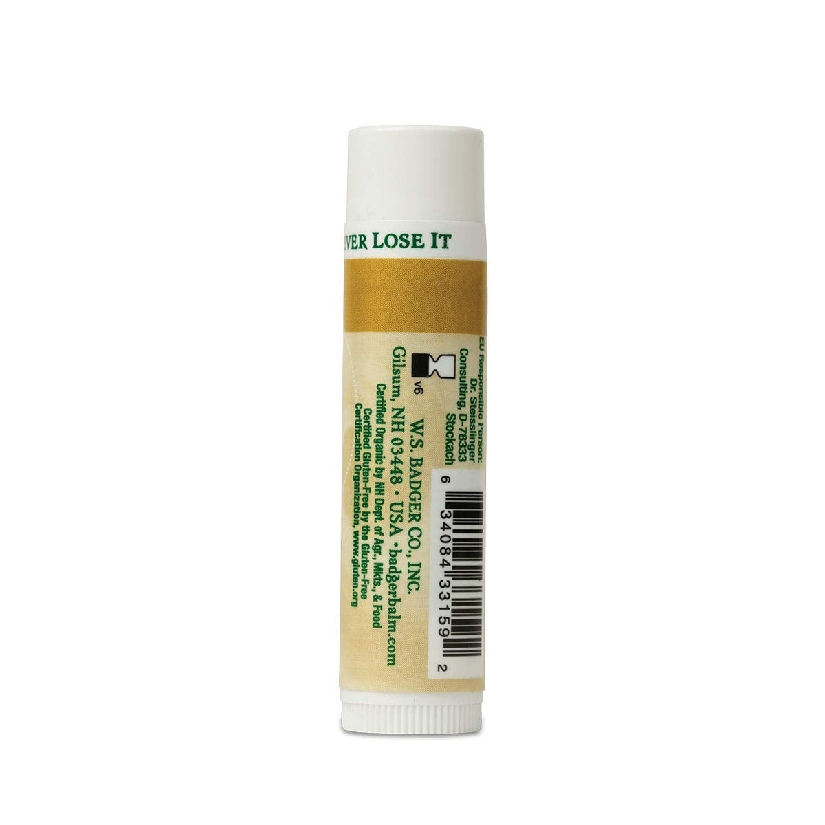 Badger Unscented Classic Lip Balm, USDA Certified Organic, Moisturizing, 0.15 oz (2 pack) Beauty & Personal Care Badger
