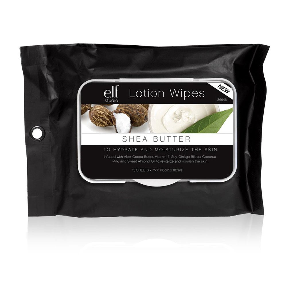 e.l.f. Lotion Wipes, Shea Butter, 15 Count Beauty & Personal Care e.l.f.