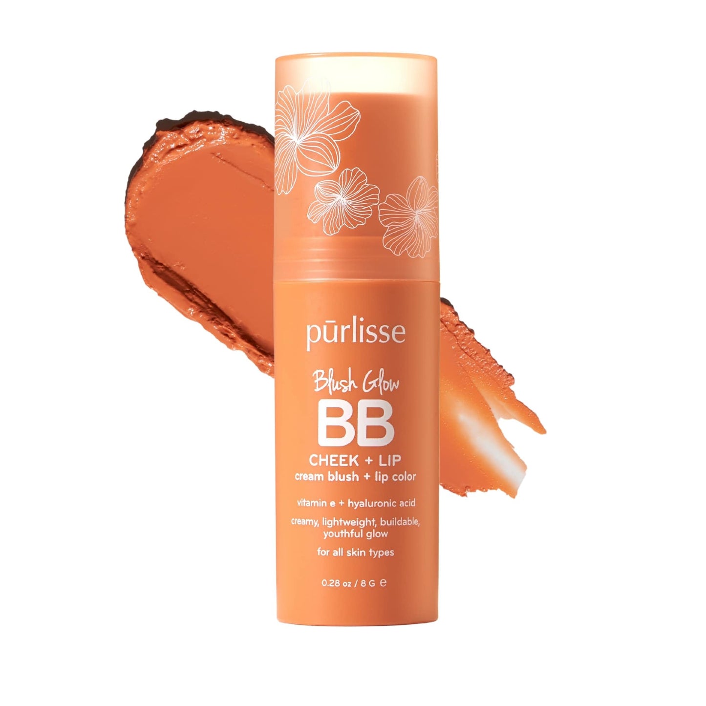 p?rlisse Blush Glow BB Lip and Cheek Tint - Hydrating & Buildable 2-in-1 Cream Blush Stick for Cheeks & Lips - Formulated with Nourishing Vitamin E Beauty & Personal Care p?rlisse