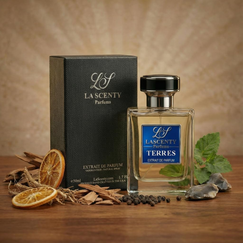 LaScenty TERRES Inspired by Terre deH.ermes, Citrus Woody Earthy Perfume and Cologne for Men, Long Lasting Intense Fragrance with Strong High Beauty & Personal Care LaScenty