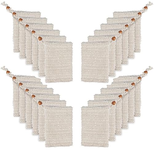 "N/A" OTYMIOW 30 Pack Soap Bags for Bars Soaps Exfoliating Natural Sisal Soap Bag Hand Made Soaps Bag Mesh with Drawstring for Bath & Shower Use Beauty & Personal Care "N/A"