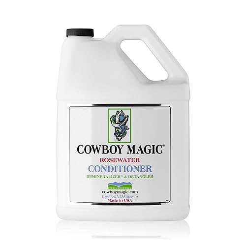 Cowboy Magic Rosewater Conditioner Gallon Rosewater Herbal Blend Leaves Hair Smooth and Silky Beauty & Personal Care Cowboy Magic