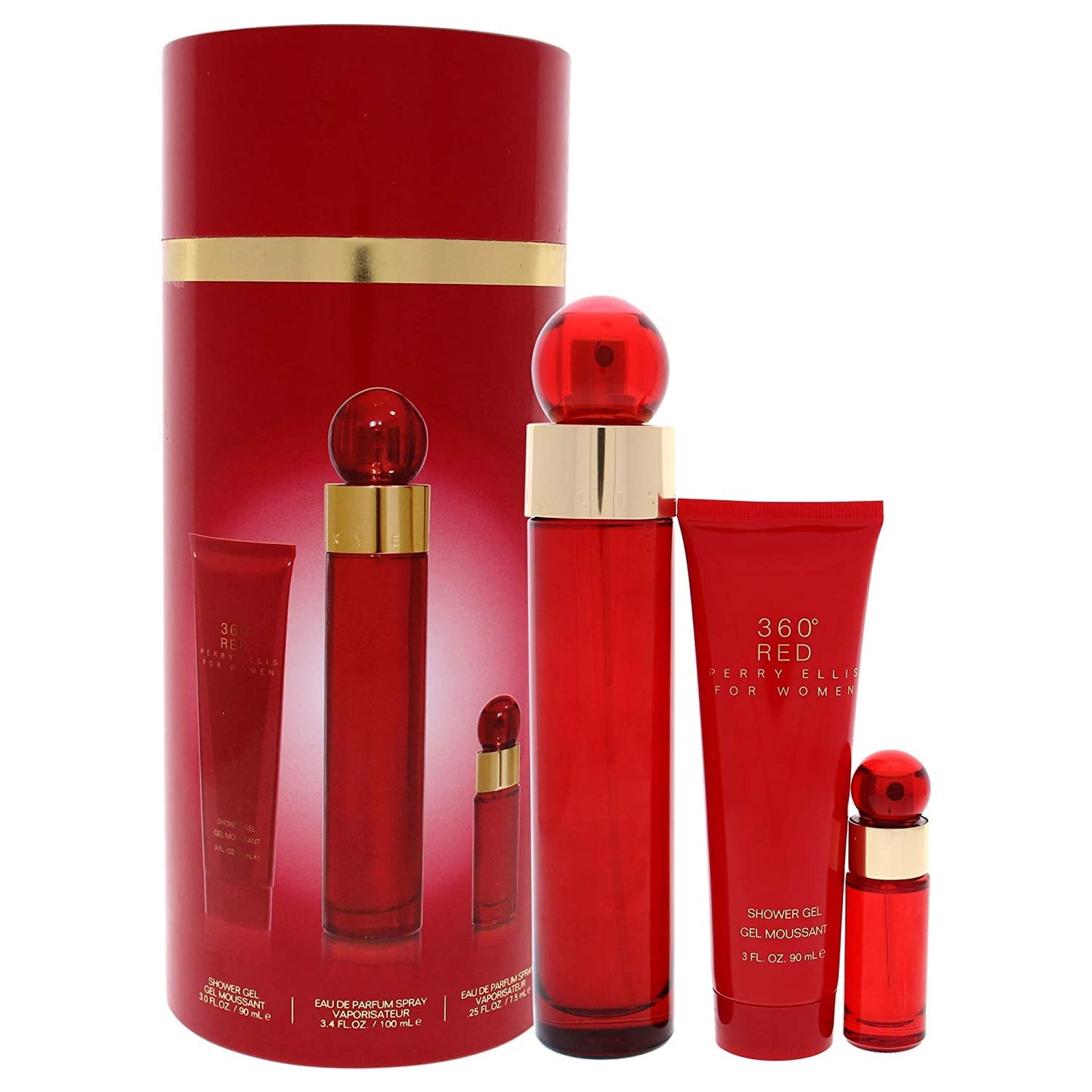Perry Ellis 360° Red for Women Gift Set Beauty & Personal Care Perry Ellis