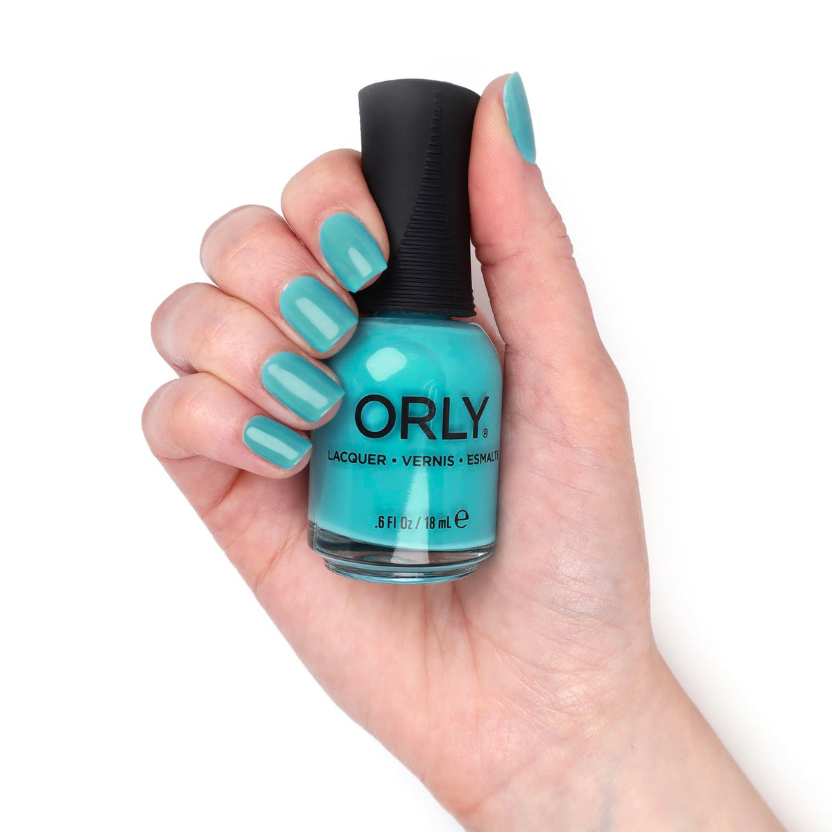 Orly Nail Polish Mallrat | Limited Edited 1980s Collection | Bright Aqua | Long-Wearing, Quick Drying & Chip Resistant Formula | Salon-Like Finish |
