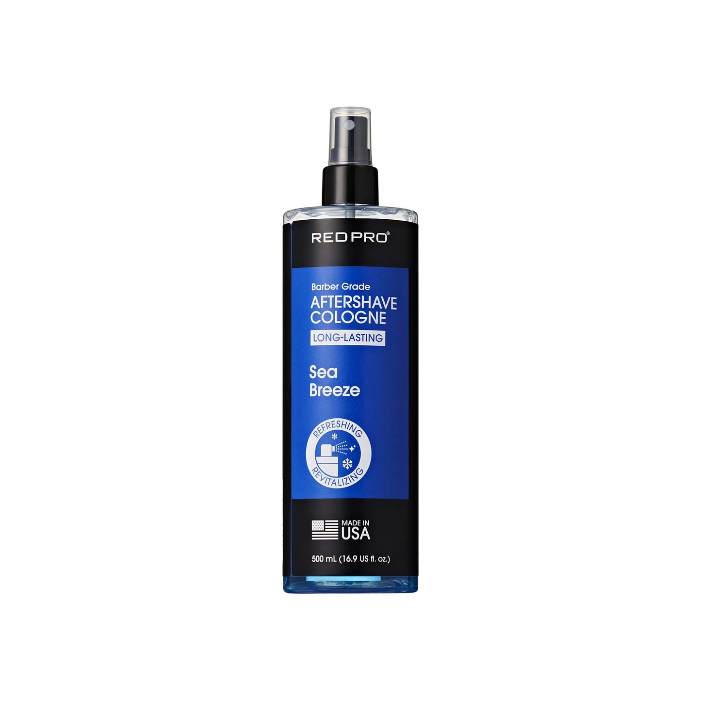 RED Pro GROOMANE Cooling Aftershave Cologne for Men, Barber-Grade Post-Shave Splash, Long-Lasting Scent, Soothes with Aloe, Fast-Drying, Tone Skin Beauty and Personal Care RED Pro