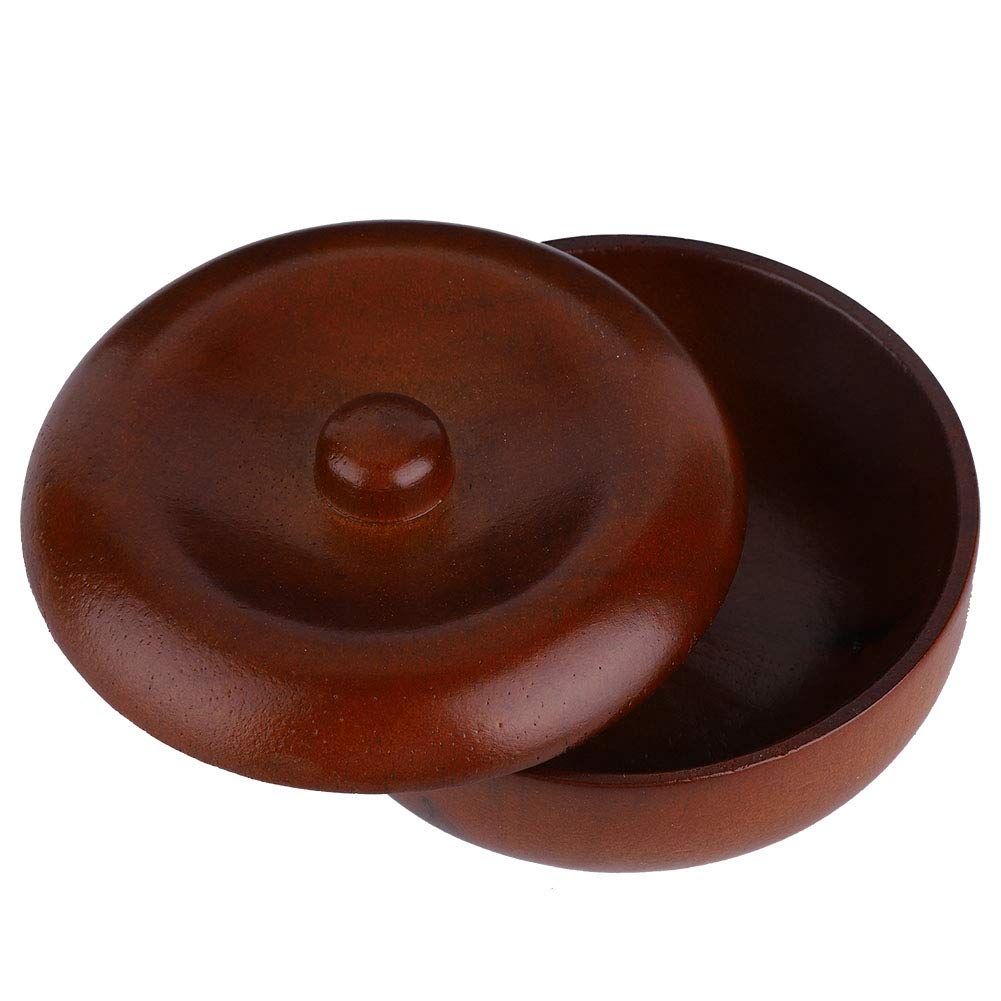 Buachois Wooden Shaving Soap Bowl with Lid, Durable Portable Traditional Wet Shaving Bowl for Cream and Soap, Easy to Clean, Travel Size Beauty and Personal Care Buachois