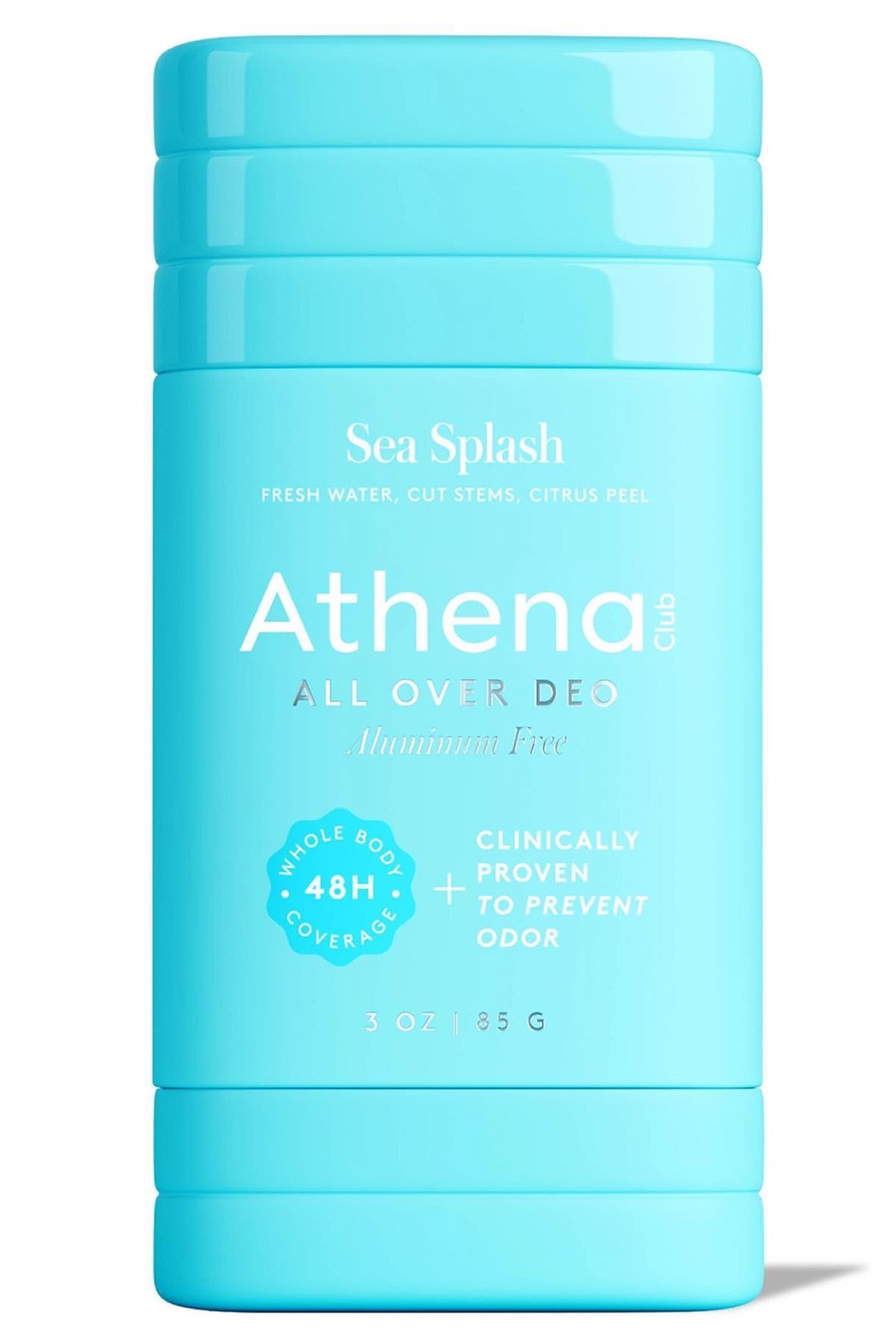Athena Club All Over Deodorant, Sea Splash Scent, Aluminum-Free Whole Body Deodorant Stick, 2.6 oz (1 Pack) Beauty and Personal Care Athena Club