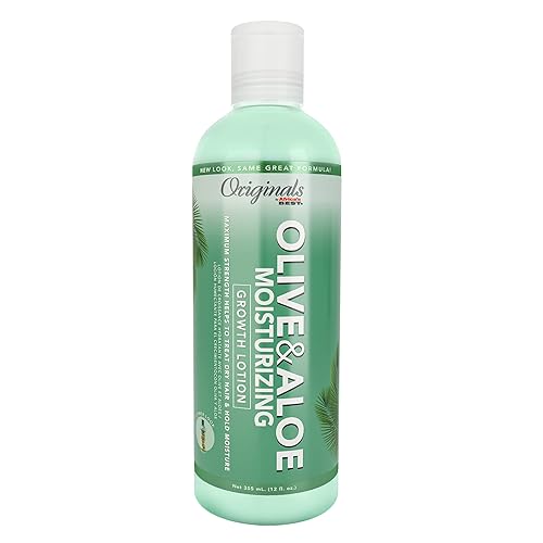 Originals by Africa's Best Olive & Aloe Moisturizing Growth Lotion, Ultimate Hydration Finishing Step, For All Hair Types and Textures, Petroleum Beauty & Personal Care Originals by Africa's Best