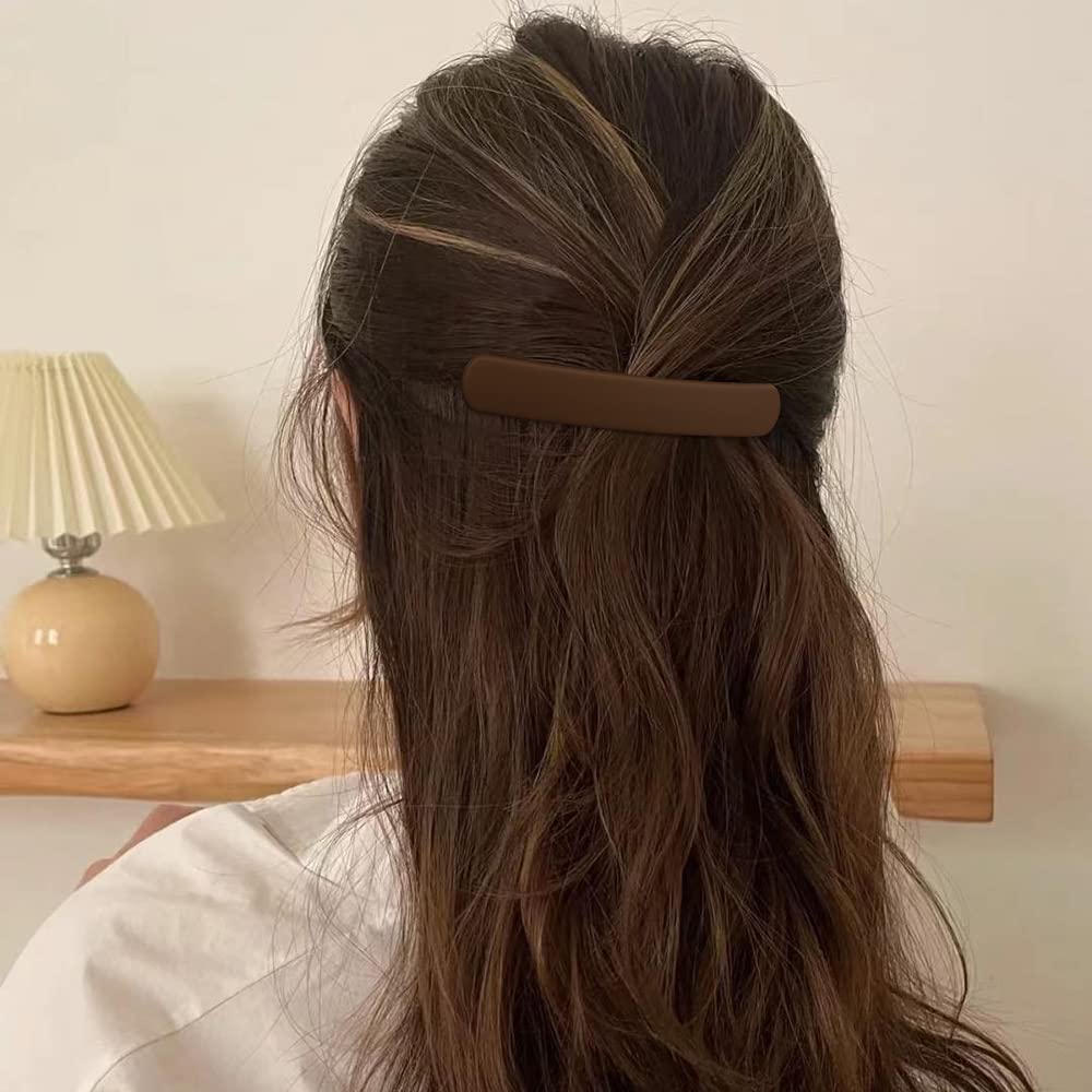ATODEN Hair Claw Clips for Women - 3Pcs Matte Barrettes for Thin Fine Hair, 3.54" Flat Pins, French Clips for Short Medium Hair, Hair Accessories Beauty & Personal Care Atoden